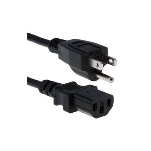 Cisco CAB-9K12A-NA 8ft 16AWG AC Power Cord – NEMA 5-15P To IEC C15 Notched 3-Prong